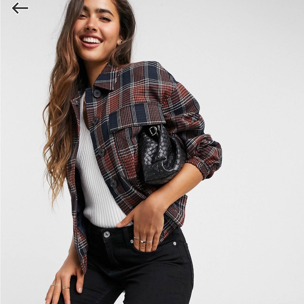 Vero Moda shacket in plaid
